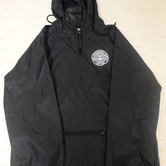 Obey Propaganda Company Black Anorak Windbreaker Jacket Men’s Large - Picture 1 of 5